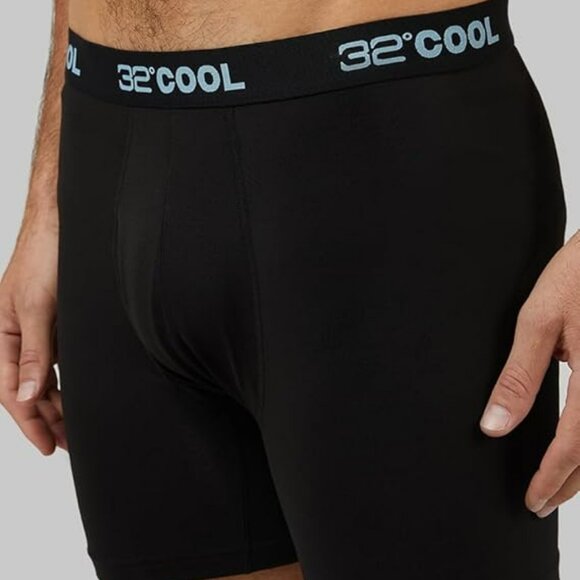 32 Degrees COOL Men's 4-Medium 4-Pack Quick Dry Performance Boxer Briefs – Blac - Picture 4 of 4